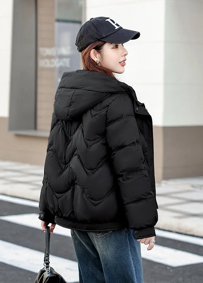 Stylish Quilted Women's Puffer Jacket for Windproof Cold Weather Wear