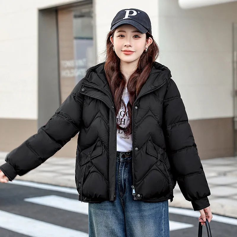 Stylish Quilted Women's Puffer Jacket for Windproof Cold Weather Wear