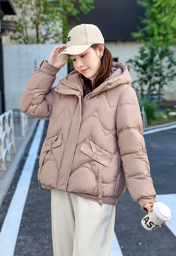 Stylish Quilted Women's Puffer Jacket for Windproof Cold Weather Wear