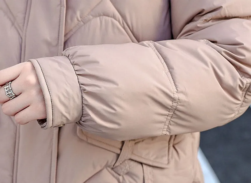 Stylish Quilted Women's Puffer Jacket for Windproof Cold Weather Wear