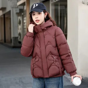 Stylish Quilted Women's Puffer Jacket for Windproof Cold Weather Wear