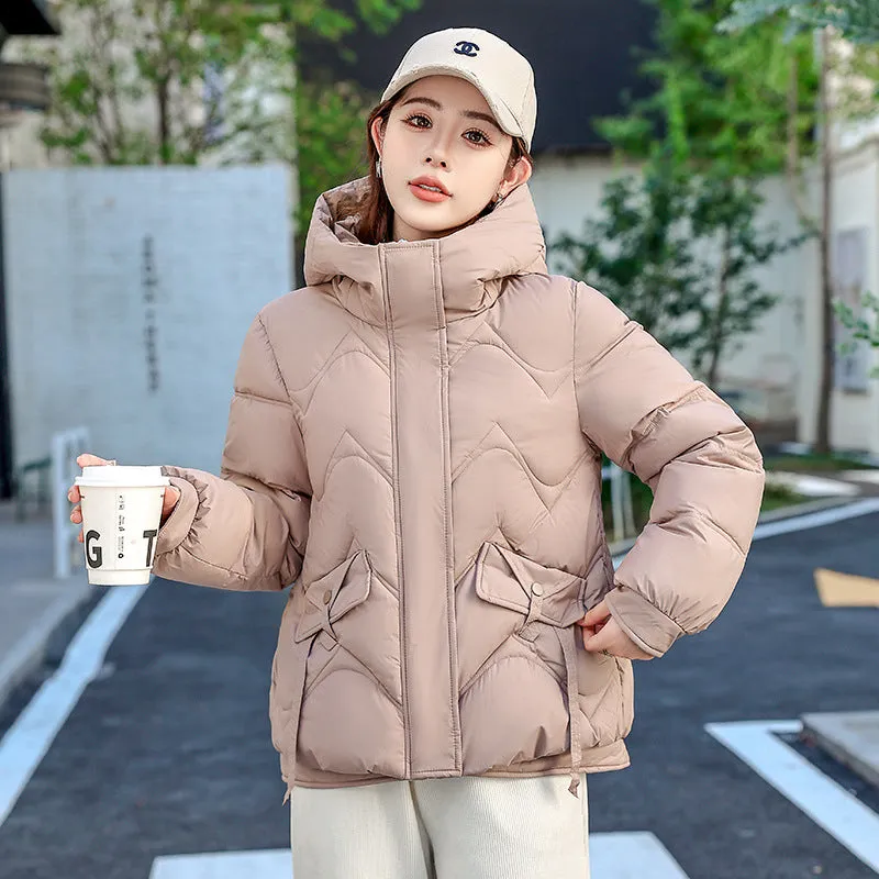 Stylish Quilted Women's Puffer Jacket for Windproof Cold Weather Wear