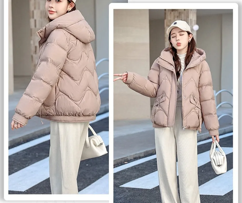 Stylish Quilted Women's Puffer Jacket for Windproof Cold Weather Wear