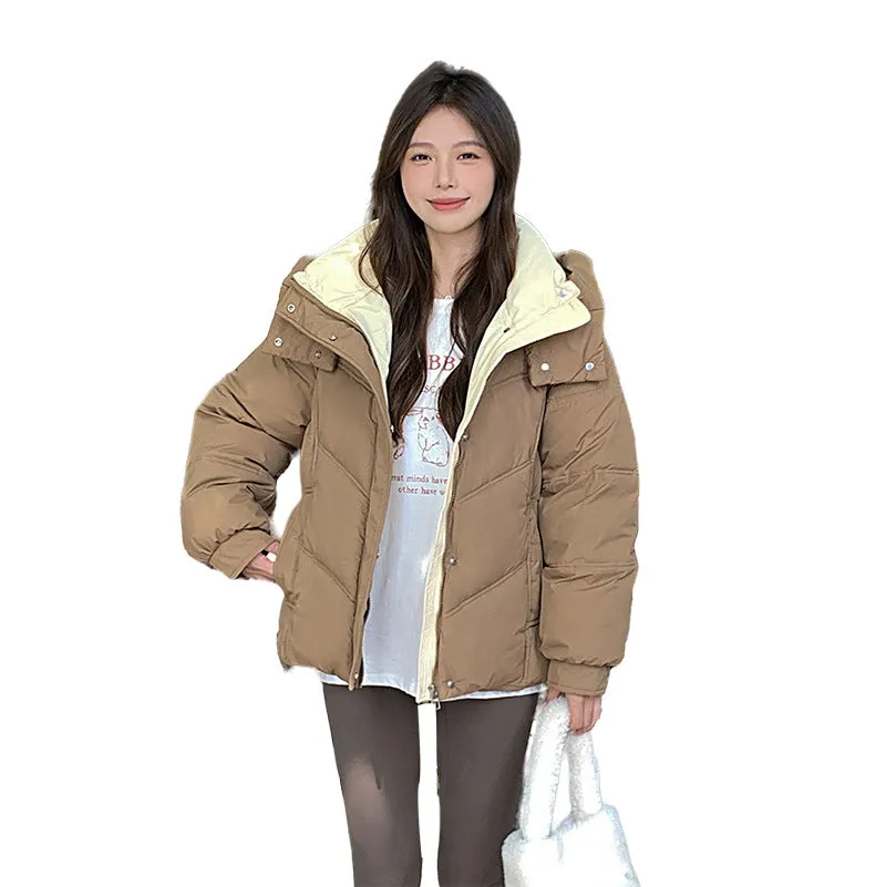 Stylish Water-Resistant Full-Zip Puffer Jacket for Women