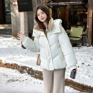 Stylish Water-Resistant Full-Zip Puffer Jacket for Women