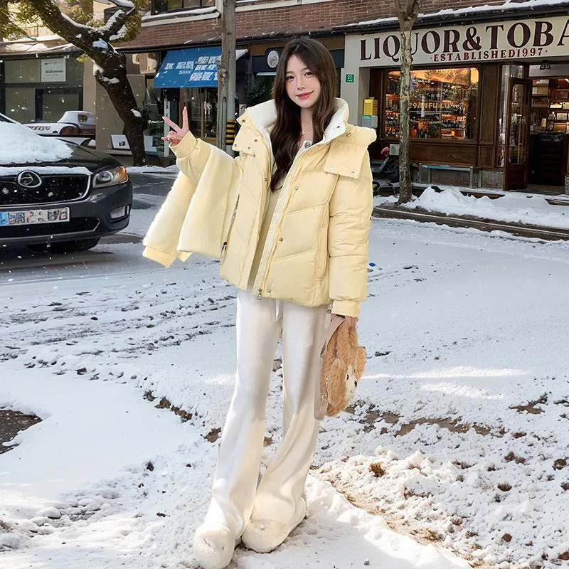 Stylish Water-Resistant Full-Zip Puffer Jacket for Women