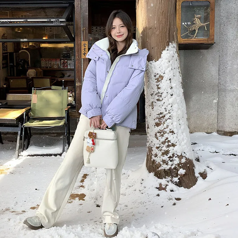 Stylish Water-Resistant Full-Zip Puffer Jacket for Women