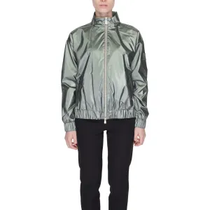 Suns Green Polyester Jackets & Coat