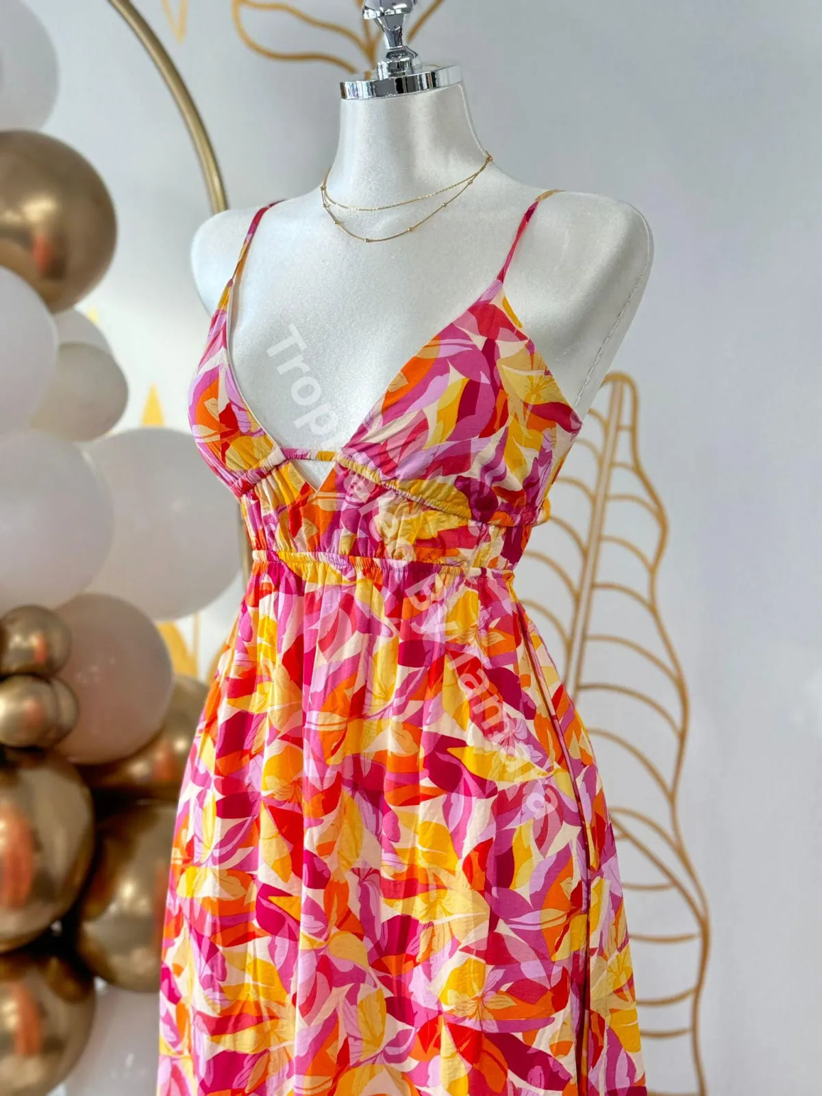 Sunset Bloom Maxi Dress