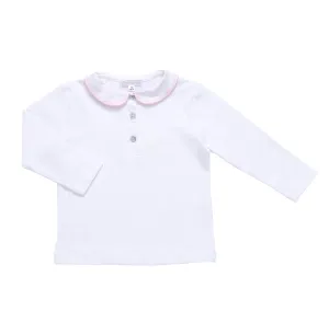 T-shirt long sleeves - pink trim
