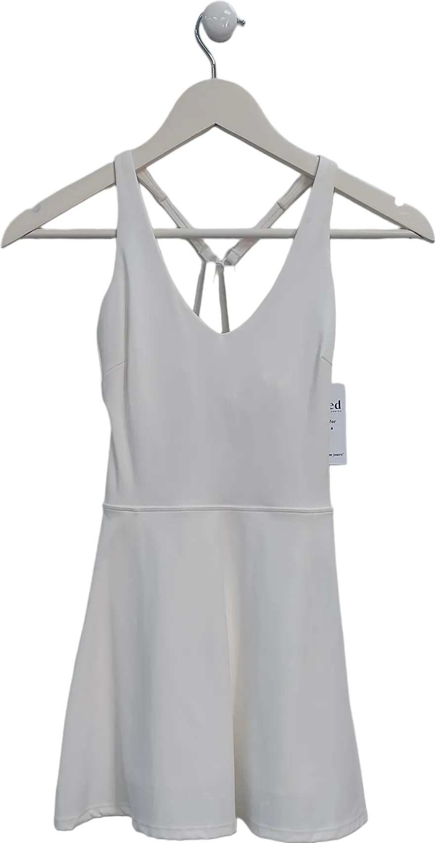 T/ALA White Skinluxe Built In Support Active Dress UK XXS-XS