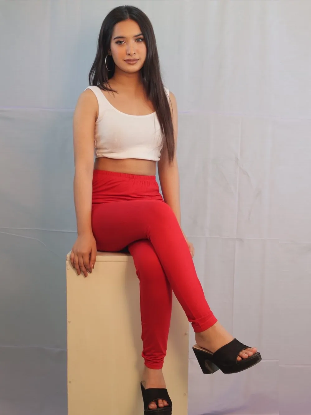 Teenage Stretchy Skinny Tils Pant Red