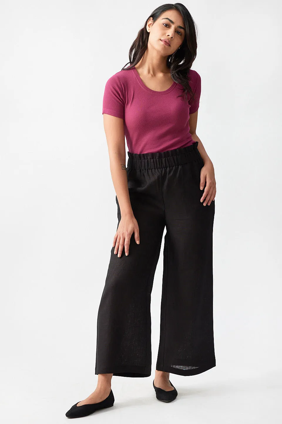 The Linen Flared Pants