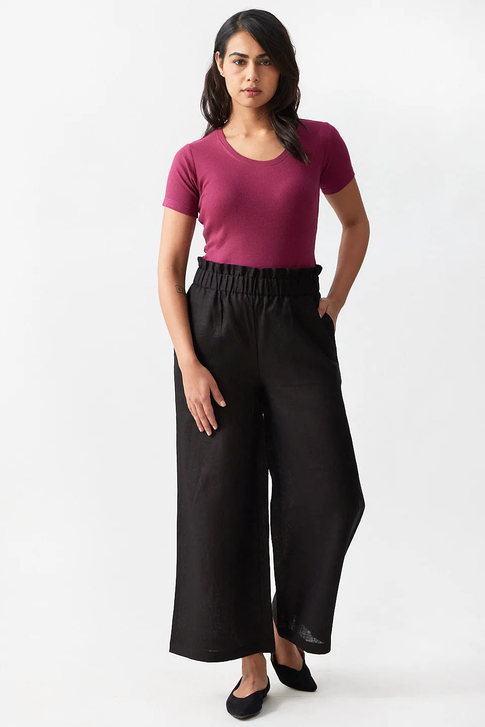 The Linen Flared Pants