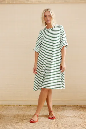 THE TANZANIA BORDER. Green & White. LAST ONE! SIZE 6!