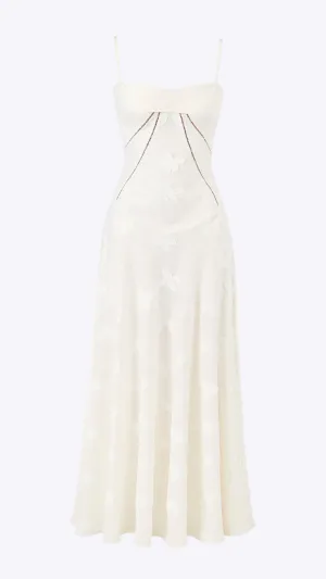 Theda - Charming Lace Back Woman's Maxi Dress