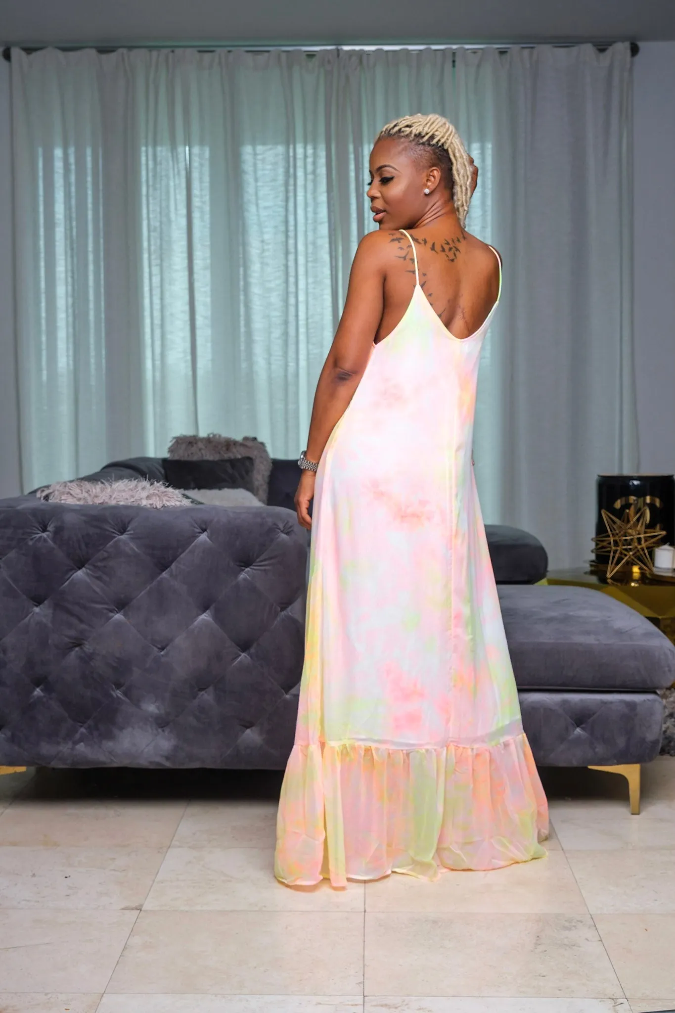 Tie-Dye Maxi Dress