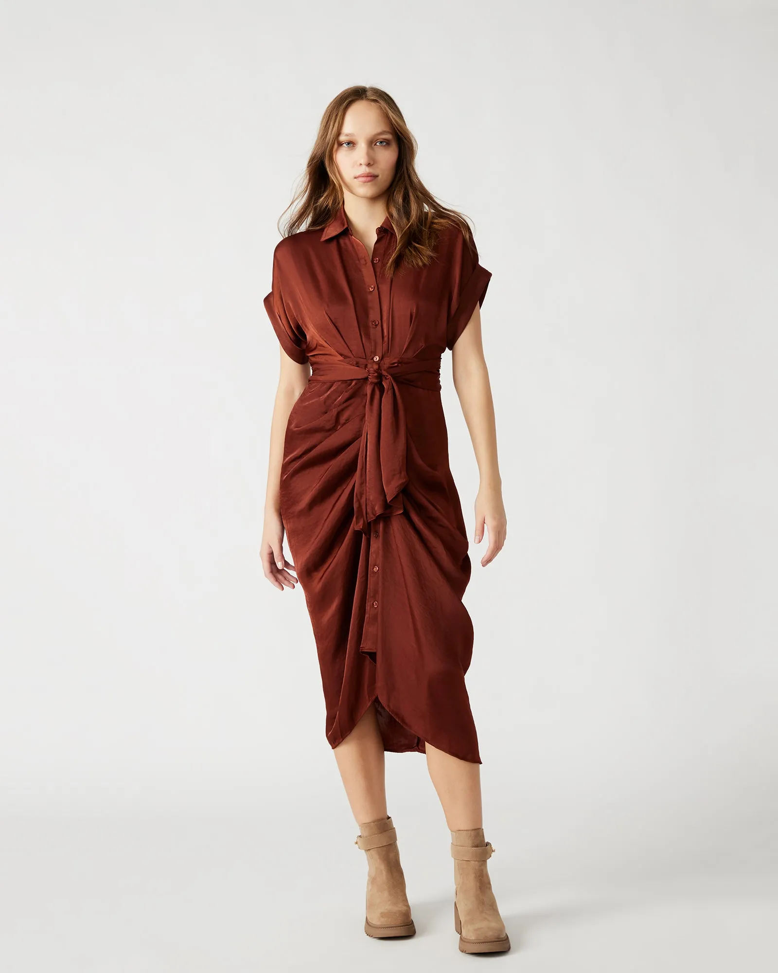 TORI DRESS BROWN