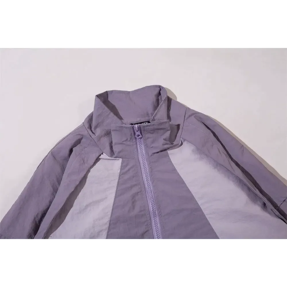 Trendy Y2K Jacket with V-Neck Collar and Zipper Closure