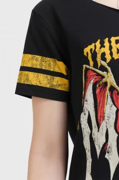 Trouble Maker T-Shirt Dress - Black -