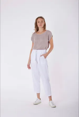 Tuscan Linen Pants - White