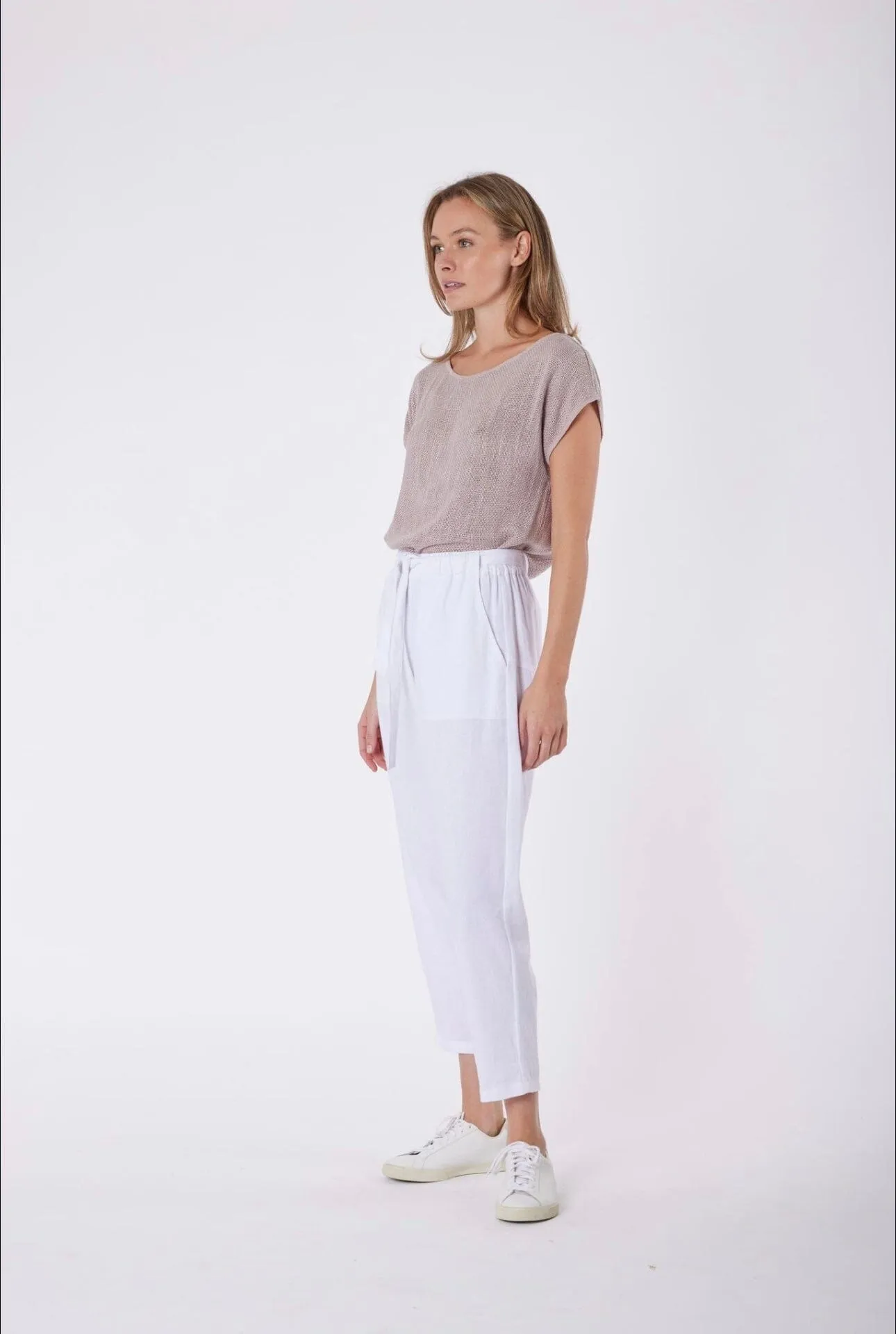 Tuscan Linen Pants - White