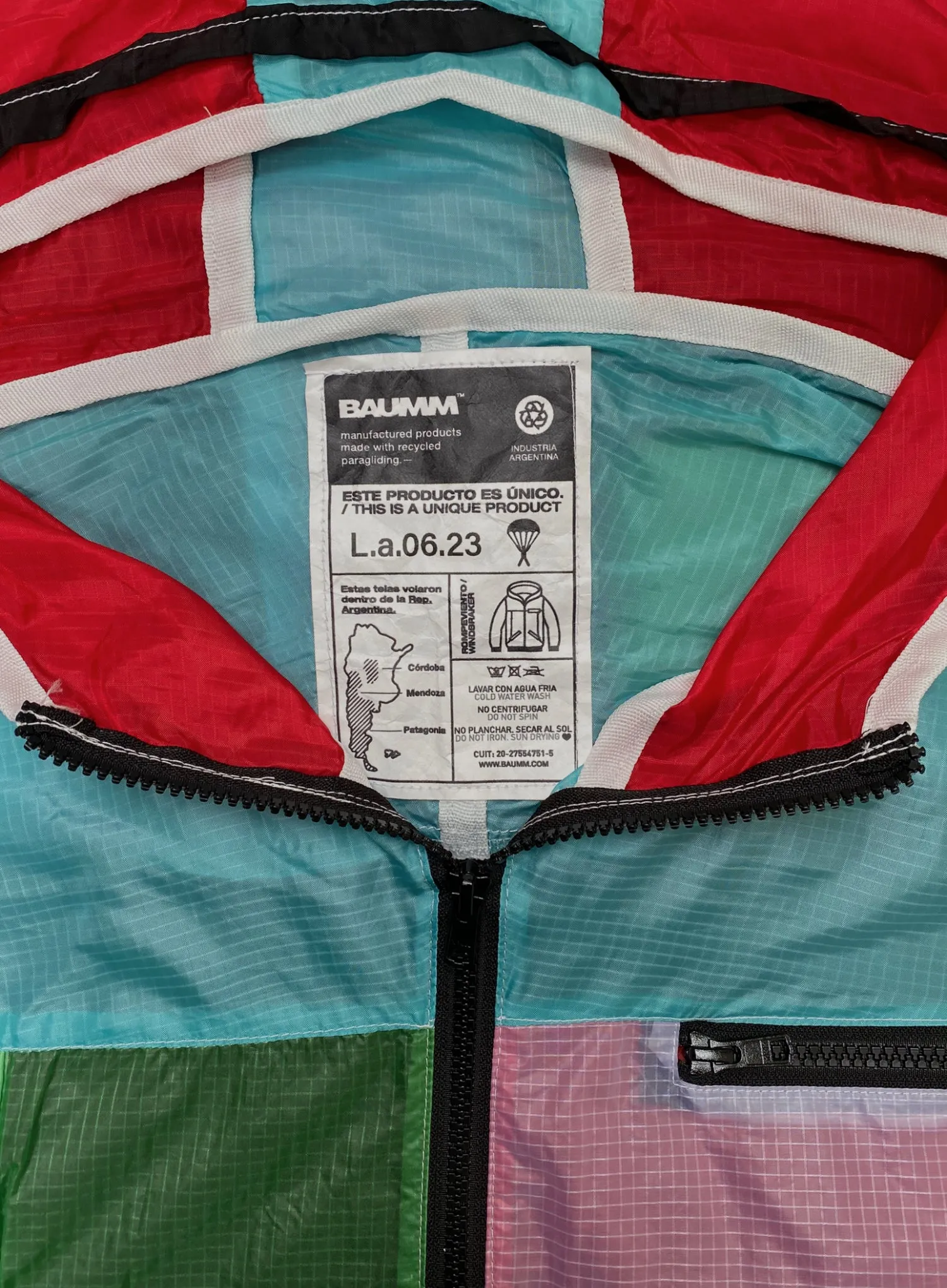 Upcycled Parachute Jacket (Large - L.a.06.23)