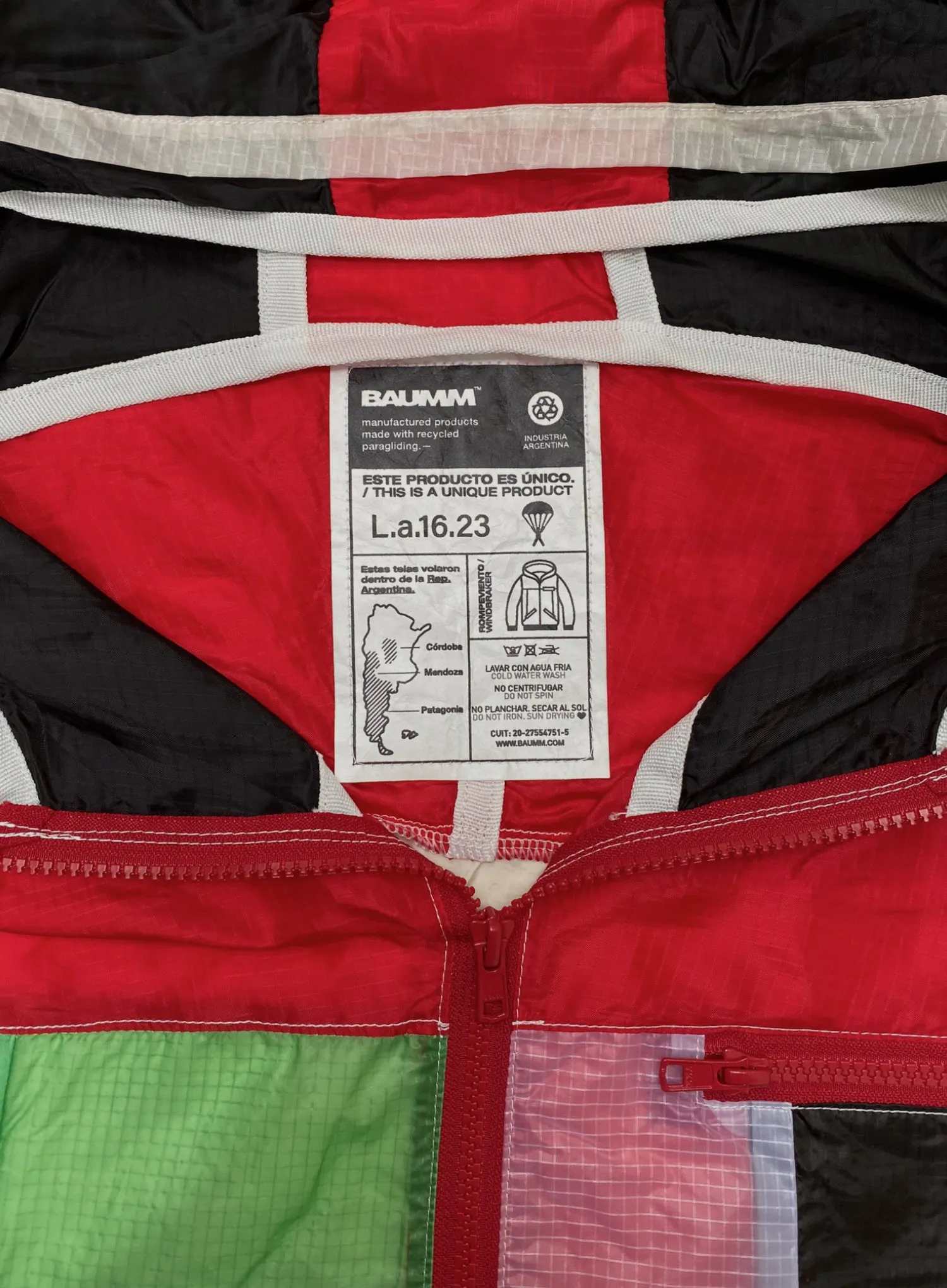 Upcycled Parachute Jacket (Large - L.a.16.23)