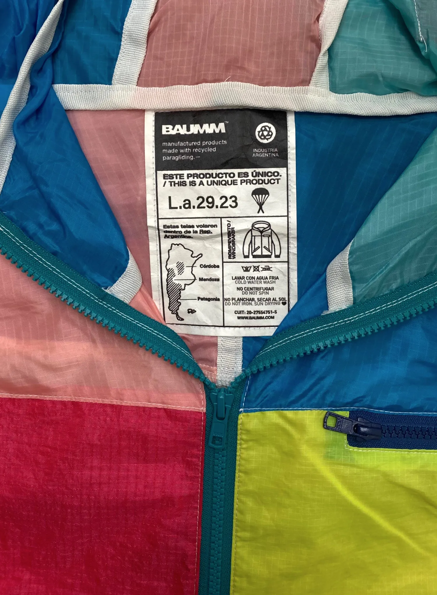 Upcycled Parachute Jacket (Large - L.a.29.23)