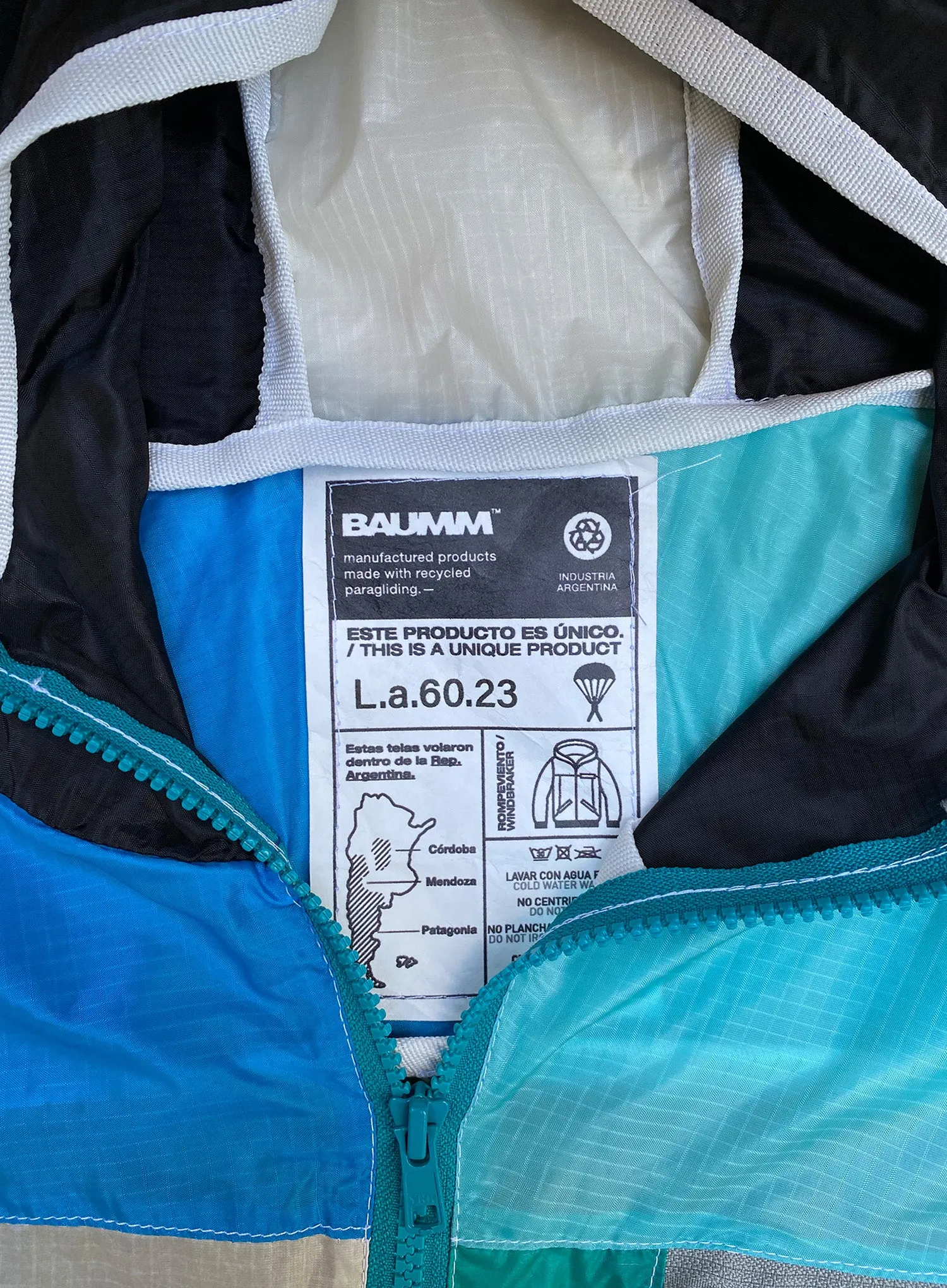 Upcycled Parachute Jacket (Large - L.a.60.23)