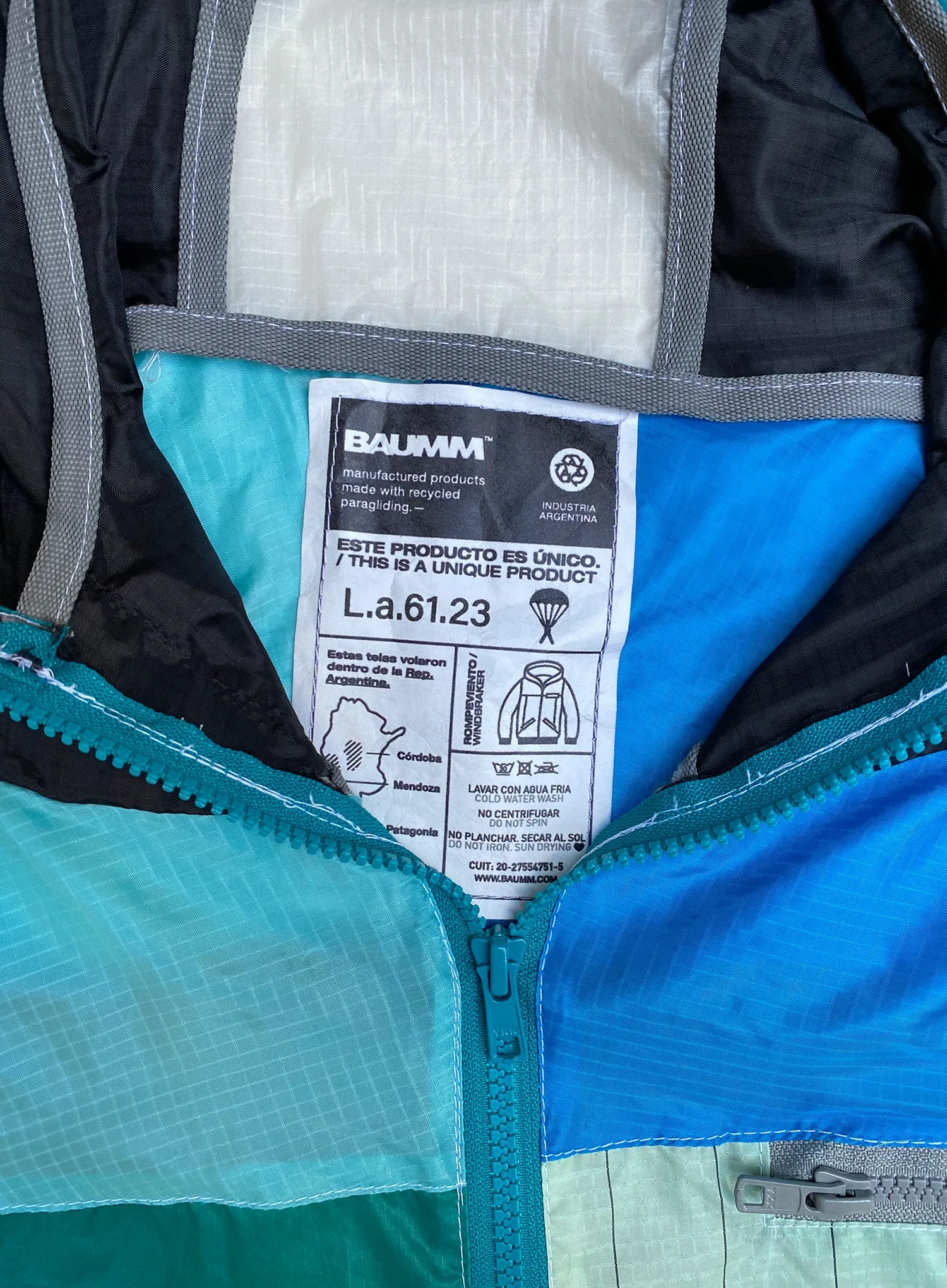 Upcycled Parachute Jacket (Large - L.a.61.23)