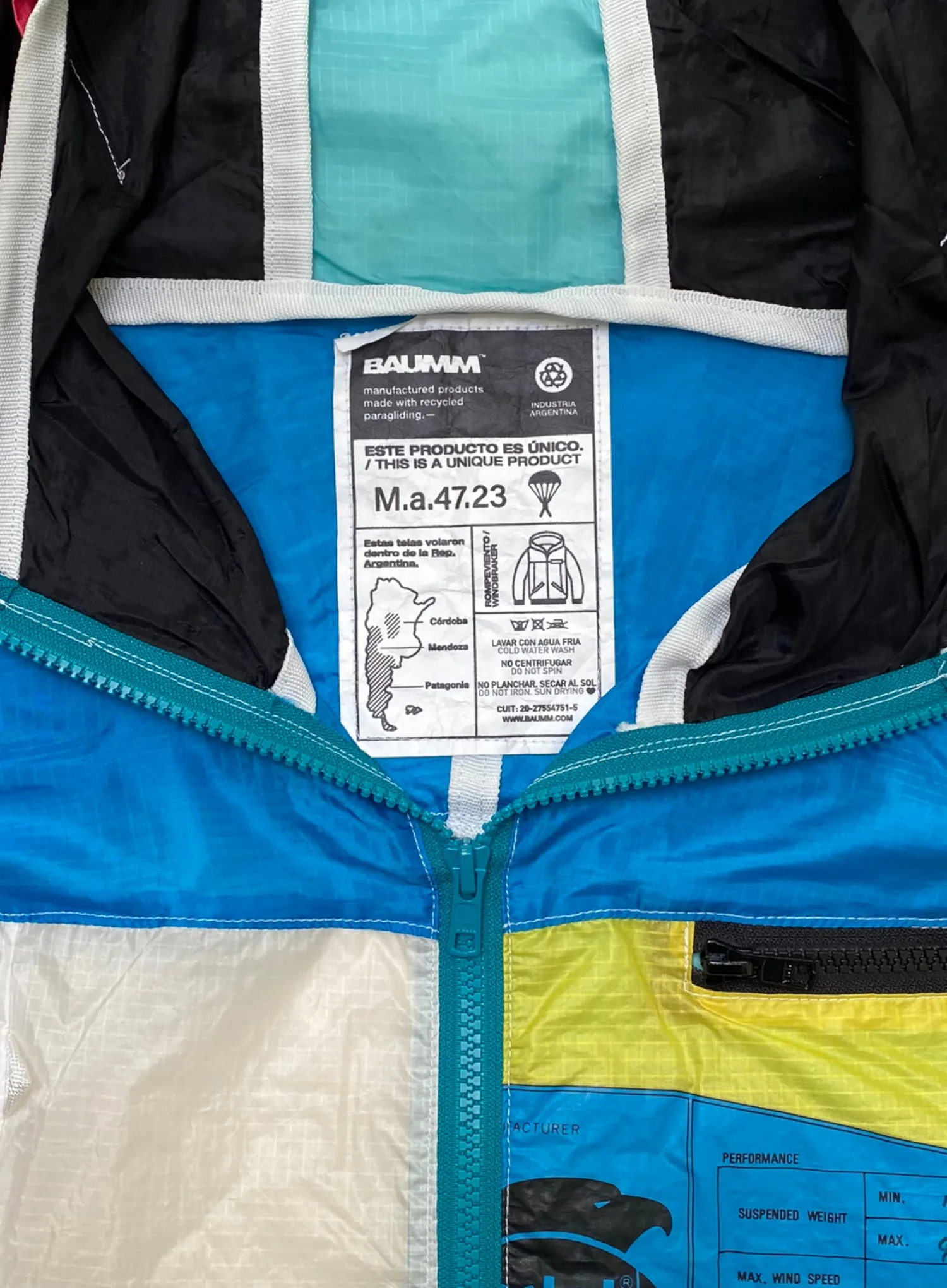Upcycled Parachute Jacket (Medium - M.a.47.23)