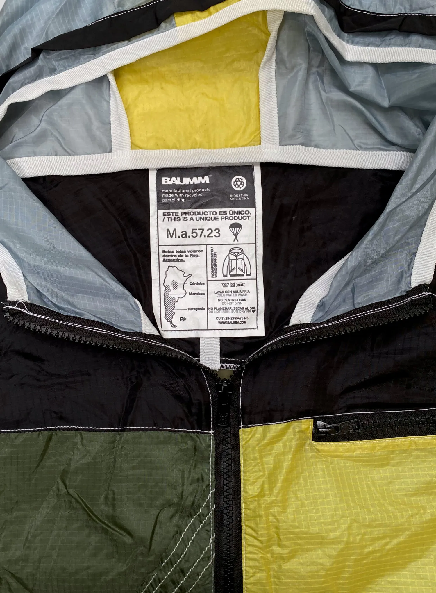 Upcycled Parachute Jacket (Medium - M.a.57.23)