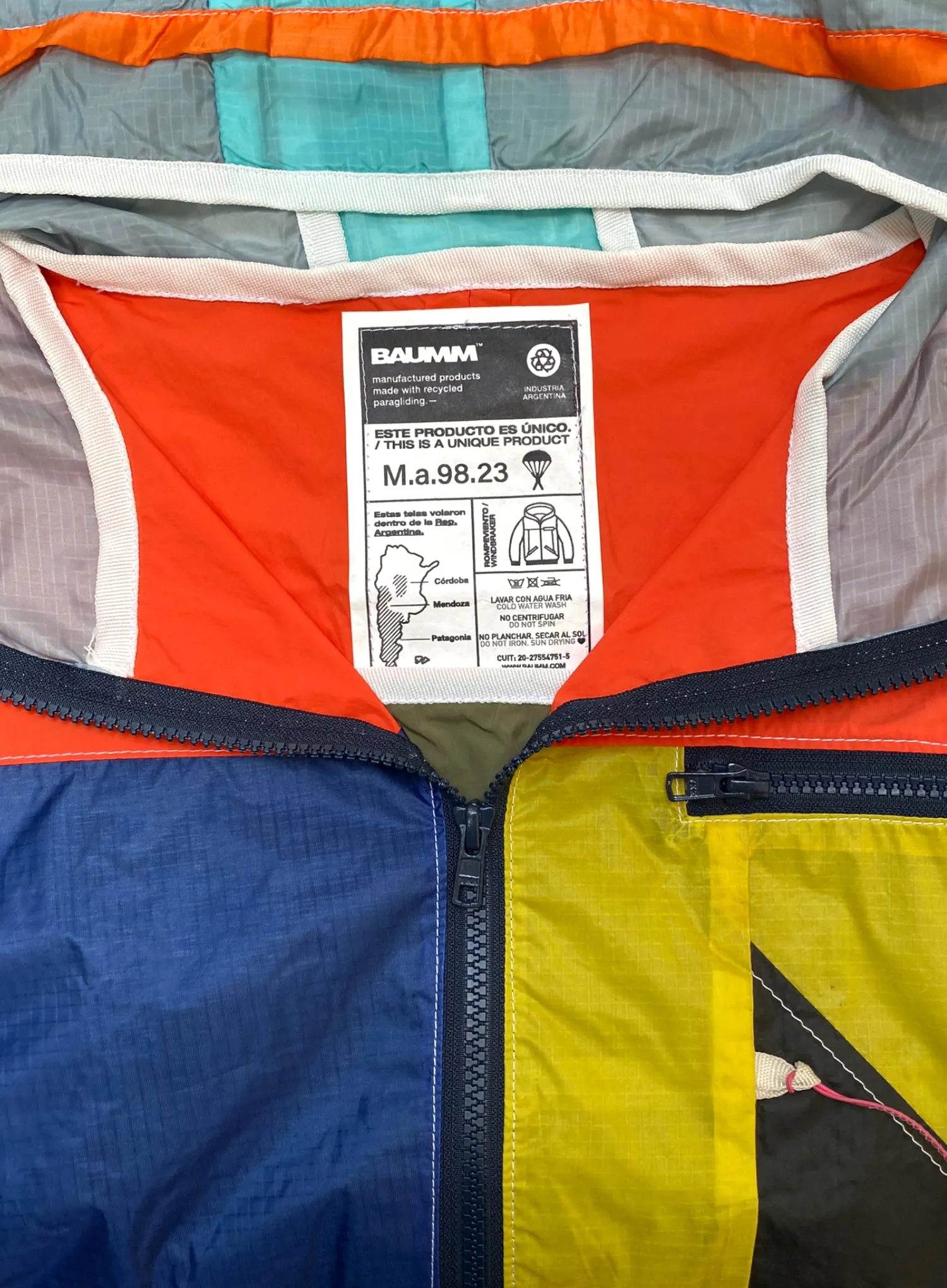 Upcycled Parachute Jacket (Medium - M.a.98.23)