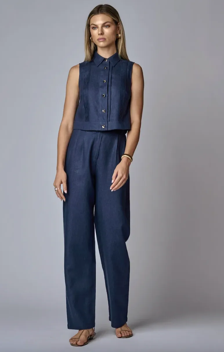 Vera Top Indigo