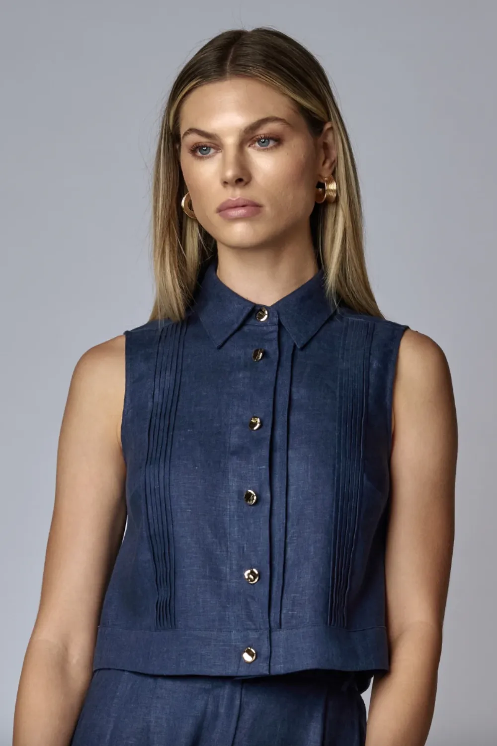 Vera Top Indigo