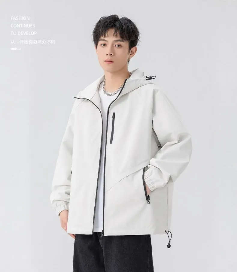Versatile Raincoat Featuring Drawstring Hem and Stain-Resistant Material