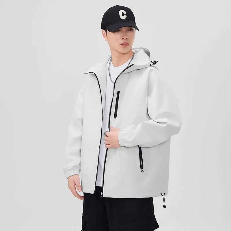 Versatile Raincoat Featuring Drawstring Hem and Stain-Resistant Material