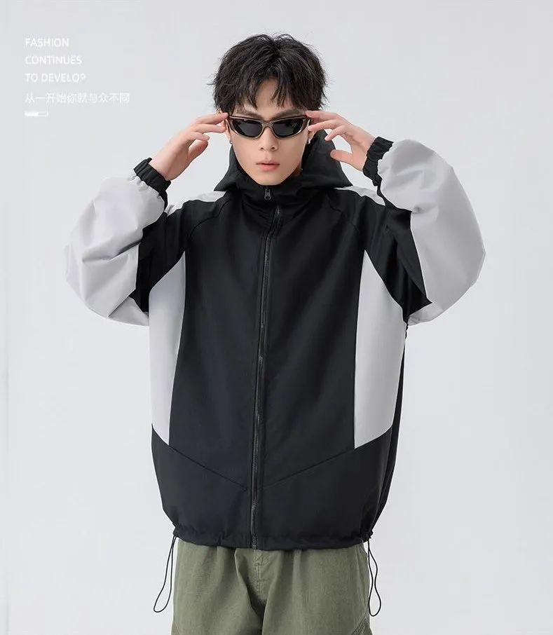 Versatile Raincoat Featuring Drawstring Hem and Stain-Resistant Material