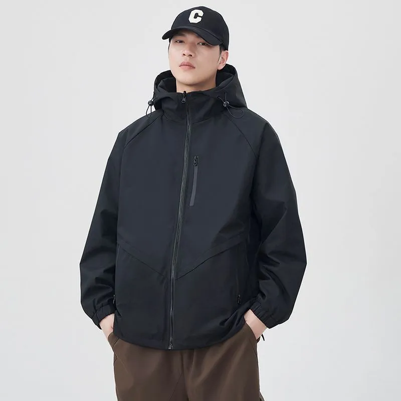 Versatile Raincoat Featuring Drawstring Hem and Stain-Resistant Material