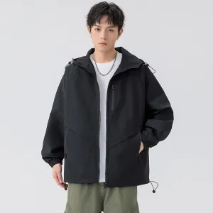 Versatile Raincoat Featuring Drawstring Hem and Stain-Resistant Material