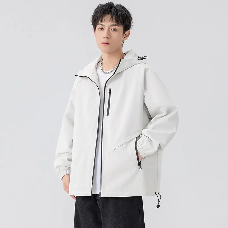 Versatile Raincoat Featuring Drawstring Hem and Stain-Resistant Material