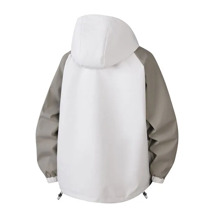 Versatile Raincoat Featuring Drawstring Hem and Stain-Resistant Material
