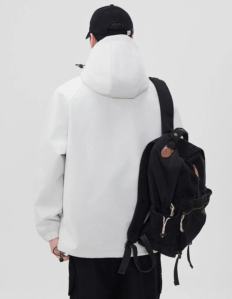 Versatile Raincoat Featuring Drawstring Hem and Stain-Resistant Material