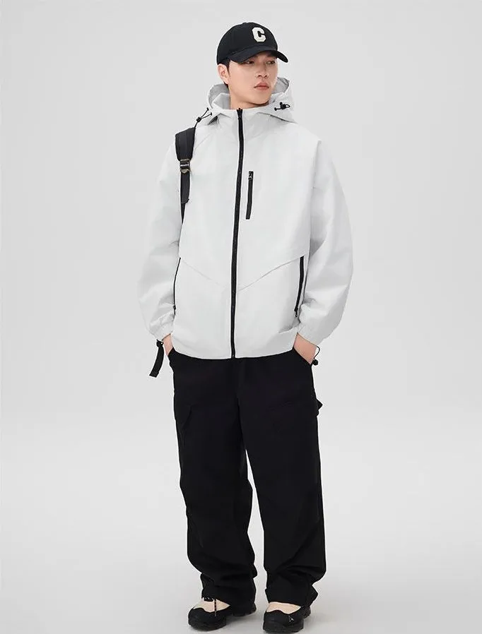 Versatile Raincoat Featuring Drawstring Hem and Stain-Resistant Material