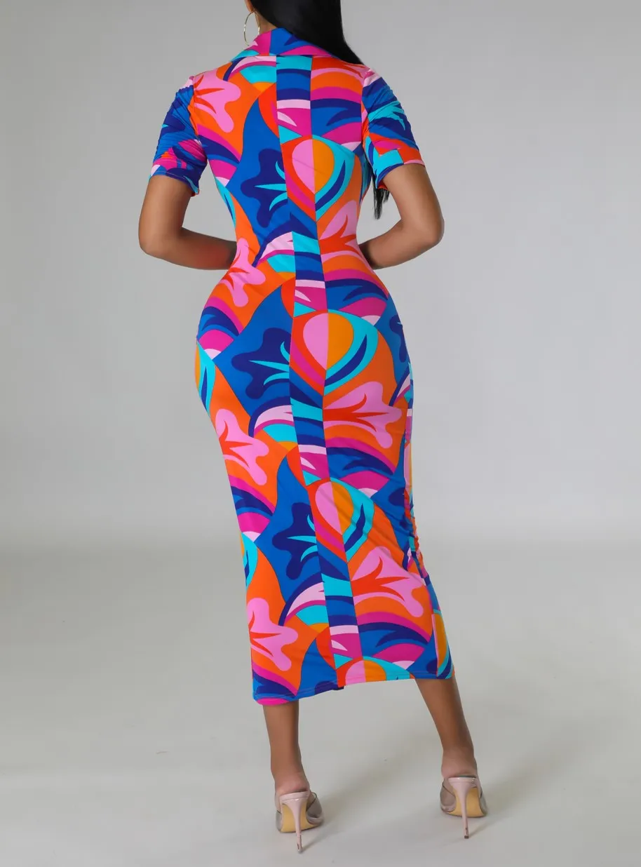 Vibrant Paradise Dress