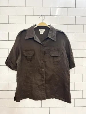 vintage 00s puli linen shirt