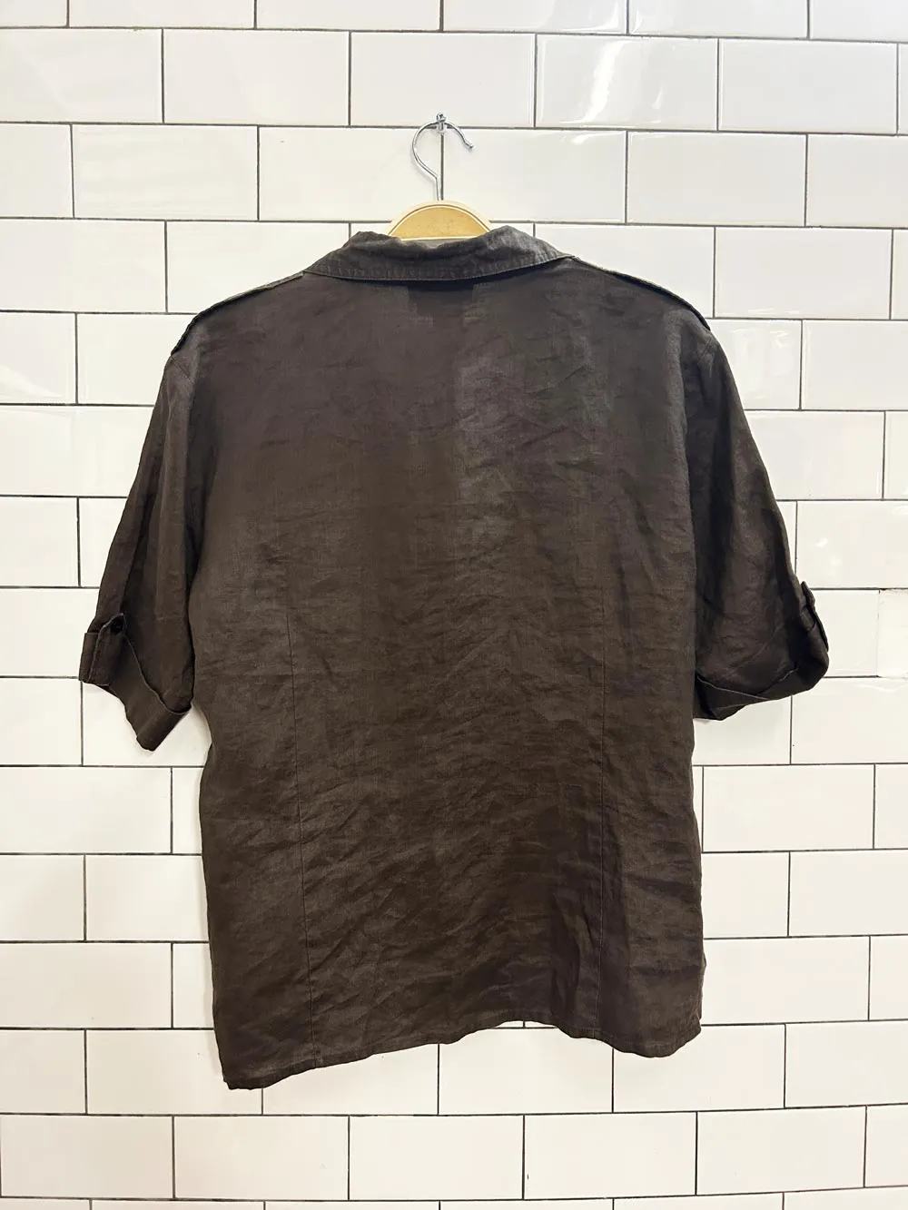 vintage 00s puli linen shirt