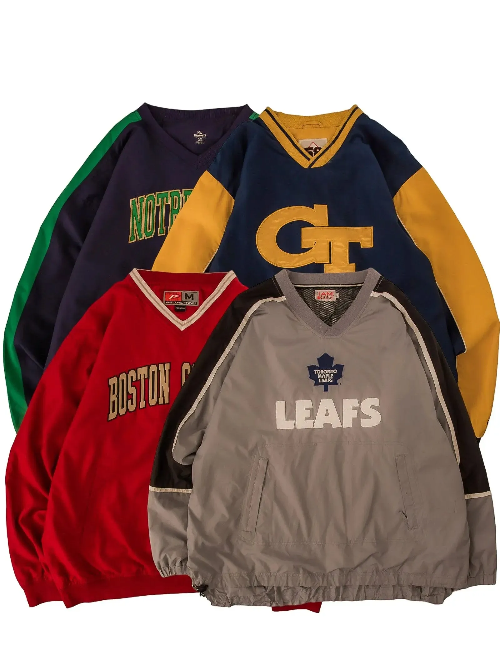 VINTAGE PRO SPORT WINDBREAKER PULLOVER JACKETS