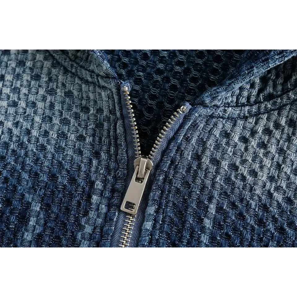 Vintage Y2K Windbreaker Jacket in Bluee for Stylish Outerwear